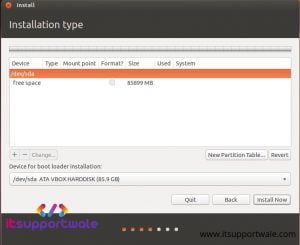 Manual Partition in Ubuntu 18.04 LTS Desktop - ITSupportWale