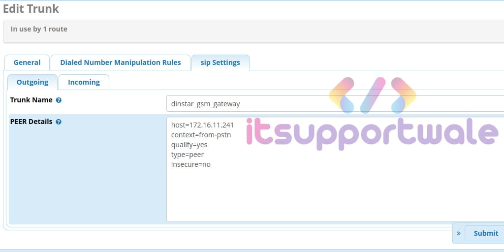 Freepbx sms через gsm шлюз